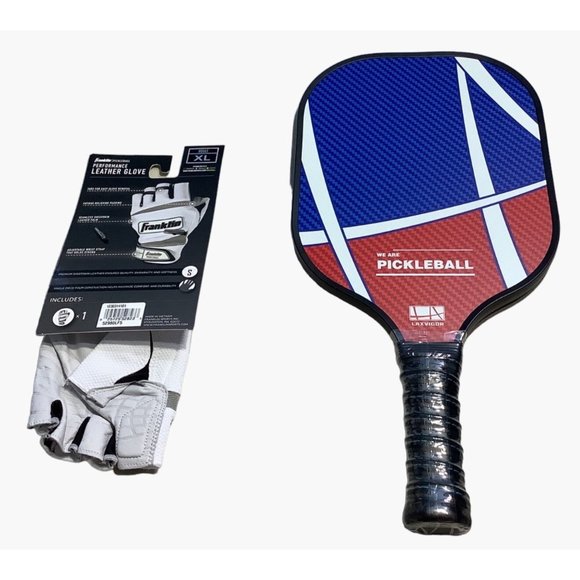 Laxvigor Pickelball Paddle & Franklin Performance Leather Glove Size XL Left - Picture 4 of 8